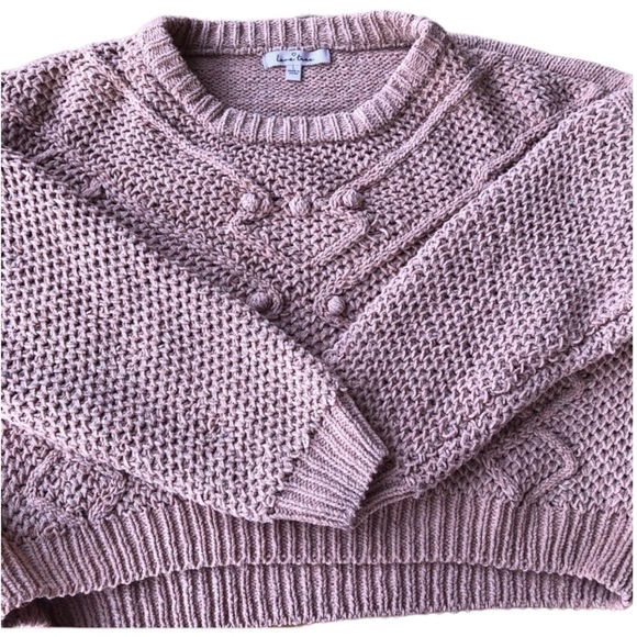 love tree 🌸knitted sweater 🧶 with triangles and polka dots size L - Picture 3 of 6